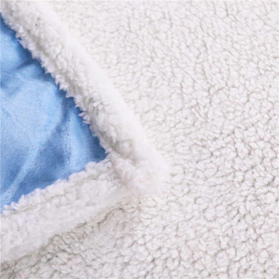 Dinosaur Blanket Sherpa Fleece Material